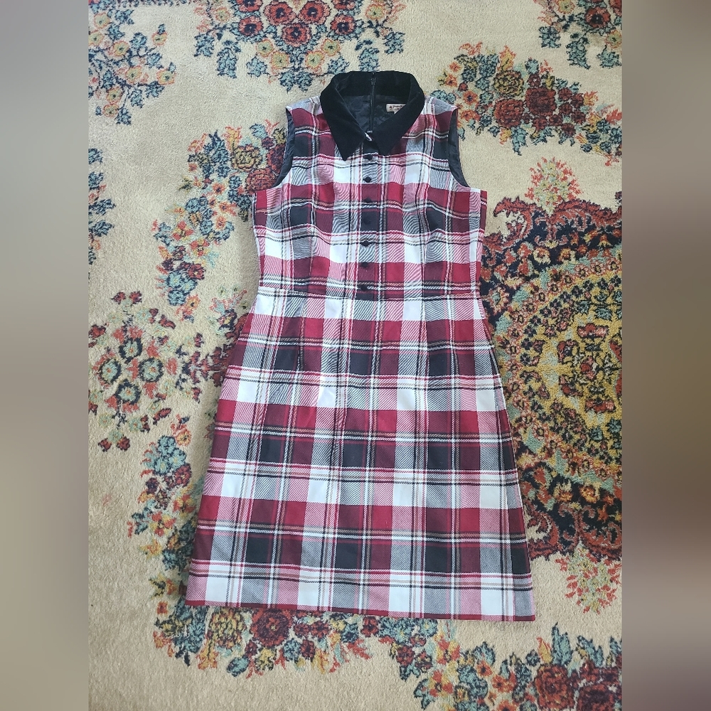Brooks Brothers Red Fleece Plaid Dress